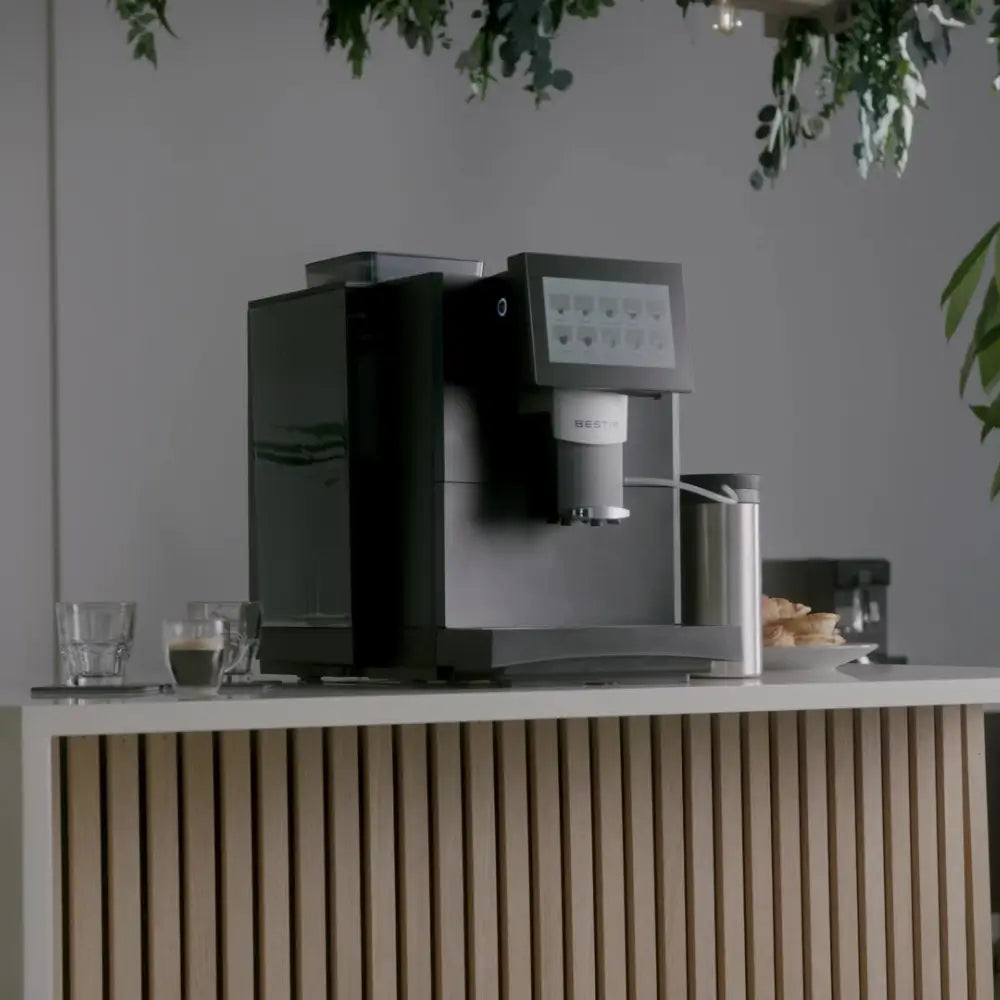 Bestir BM40 bean-to-cup coffee machine on office counter.