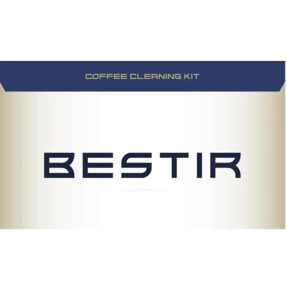 Bestir coffee machine cleaning kit packaging with bold brand logo.