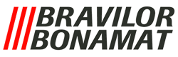 Bravilor Bonamat logo with a red and black design on a transparent background