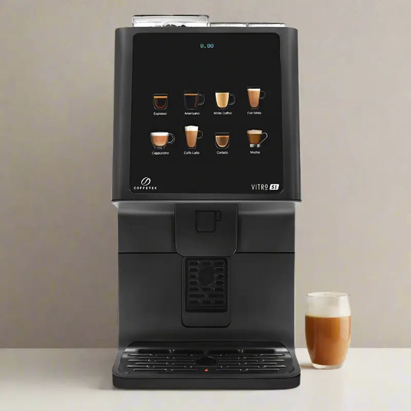 Coffetek Vitro S1 EVO automatic bean-to-cup coffee machine with touchscreen drinks menu