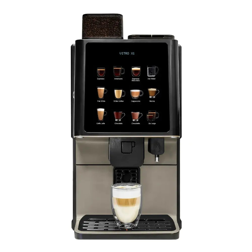 Front view of the Coffetek Vitro X1 automatic coffee machine