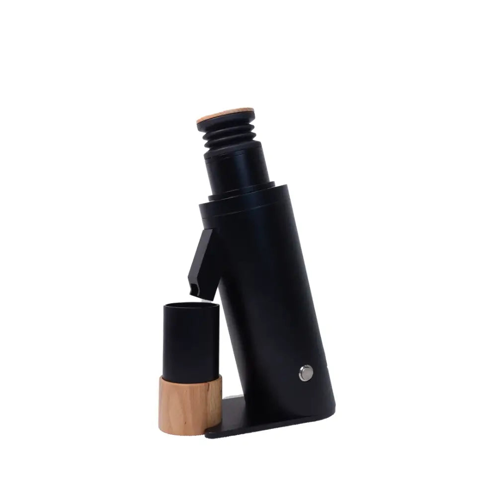 Side view of DF64V Gen 2 black electric coffee grinder