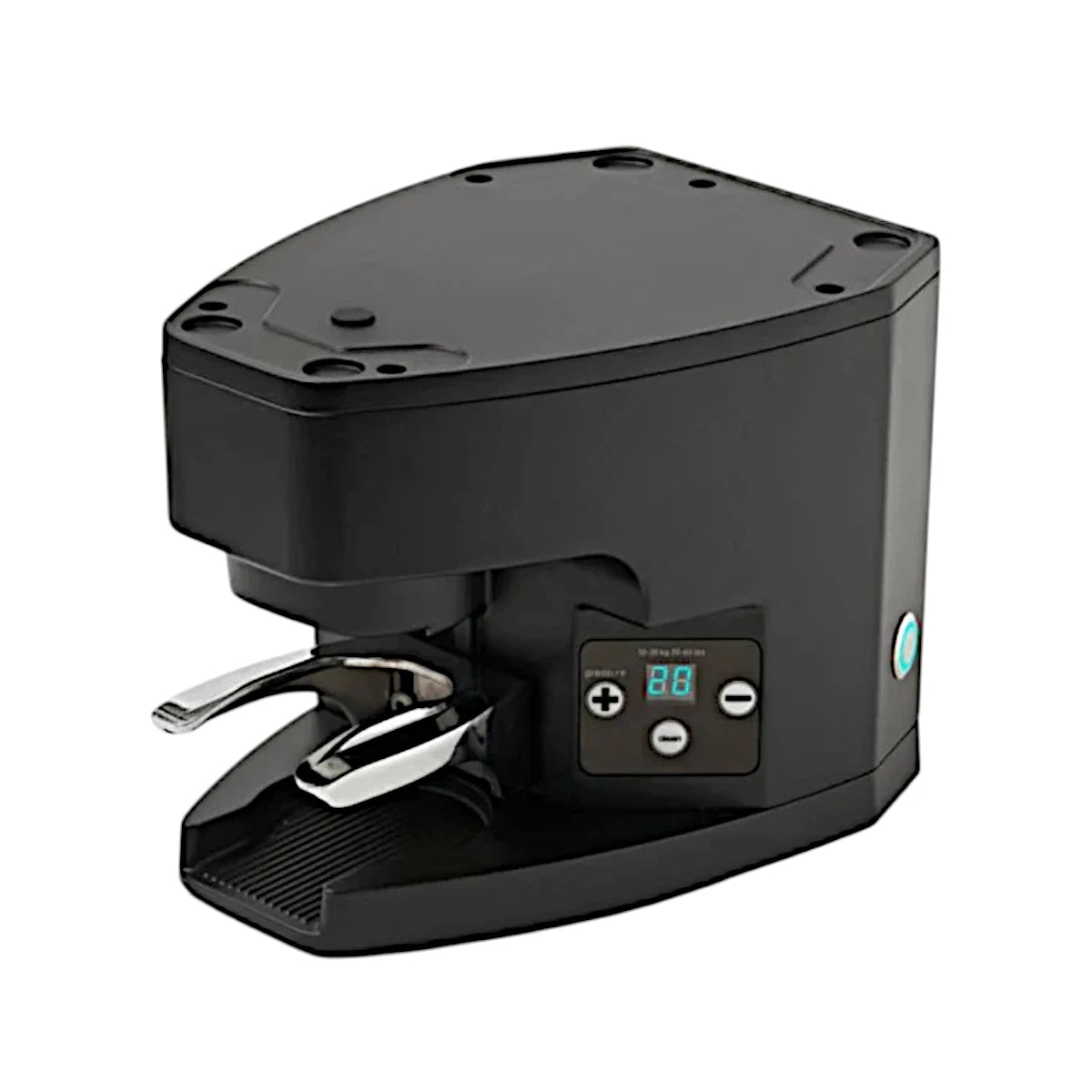 Side view of the Eureka Atom automatic tamper