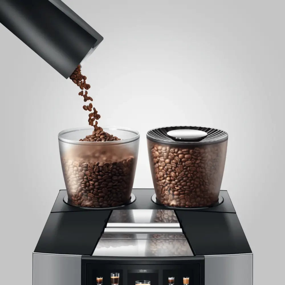 Top view of Jura Giga W10 automatic coffee machine