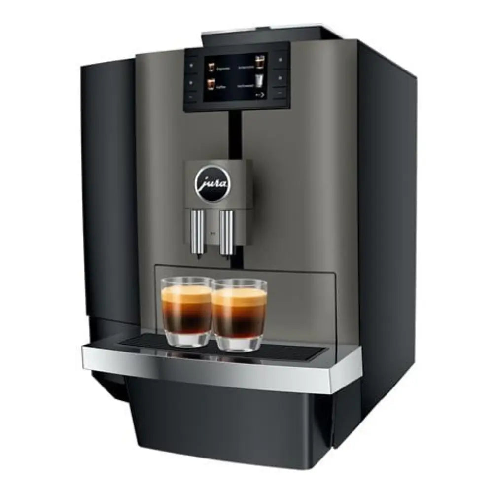 Jura X4 dispensing fresh espresso from a bean-to-cup coffee machine