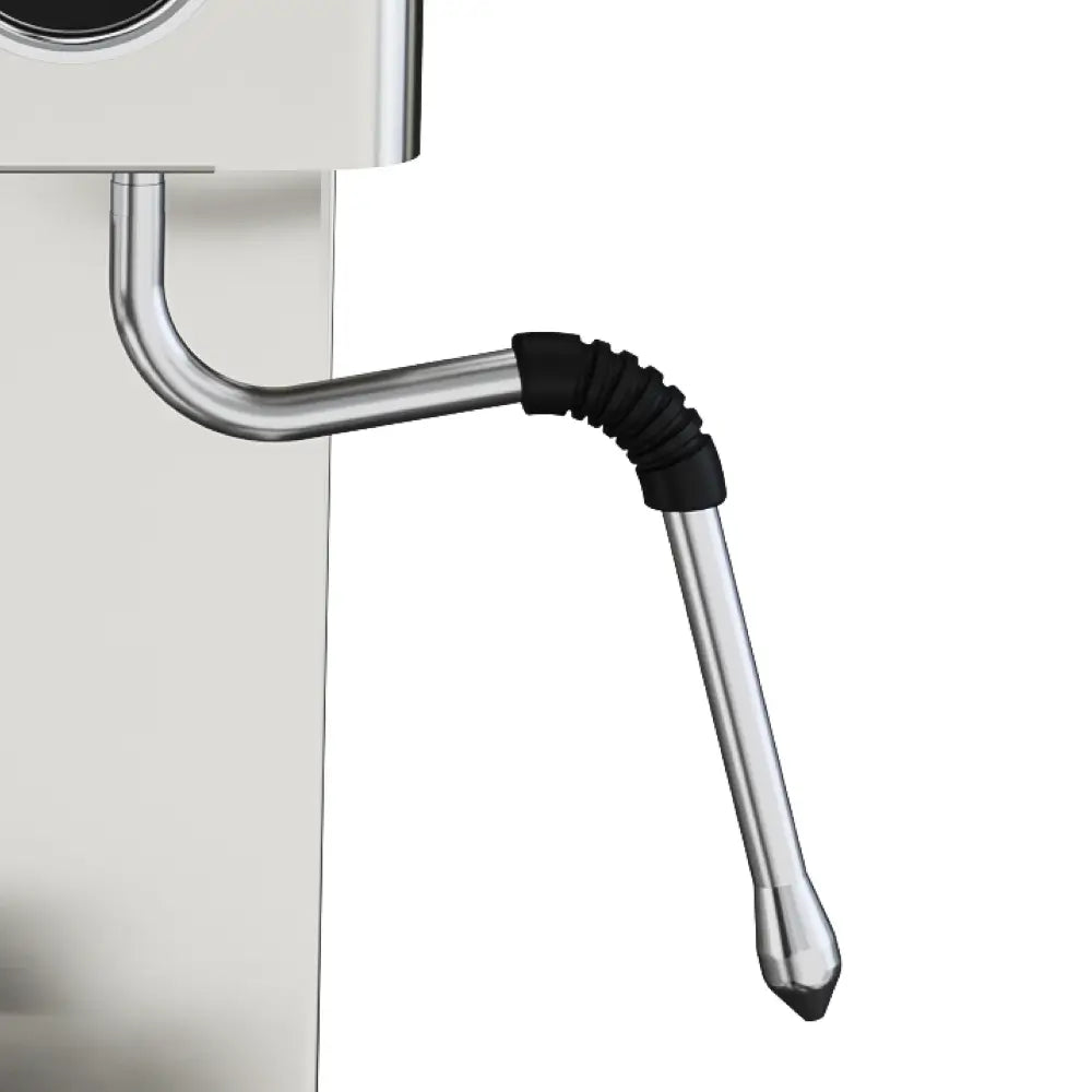 A close-up of the professional steam wand on the Lelit Victoria, used for milk frothing.