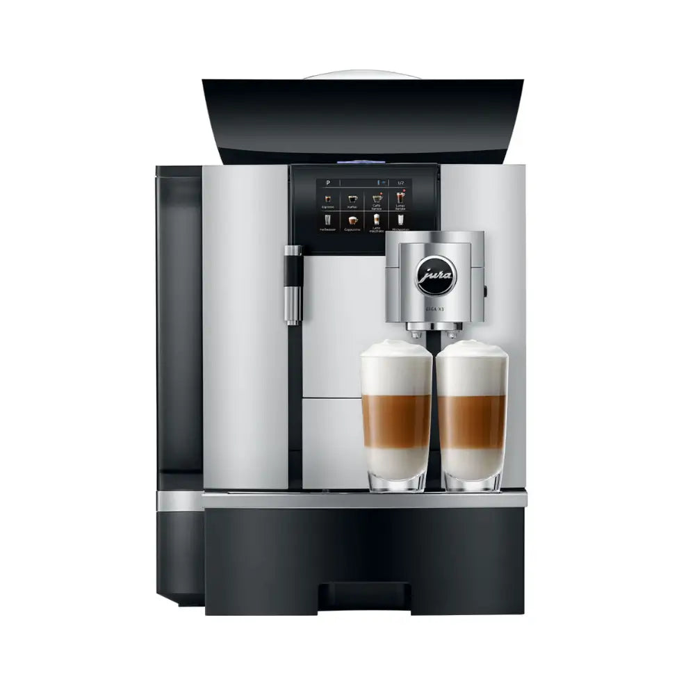 Front view of Jura Giga X3c automatic coffee machine