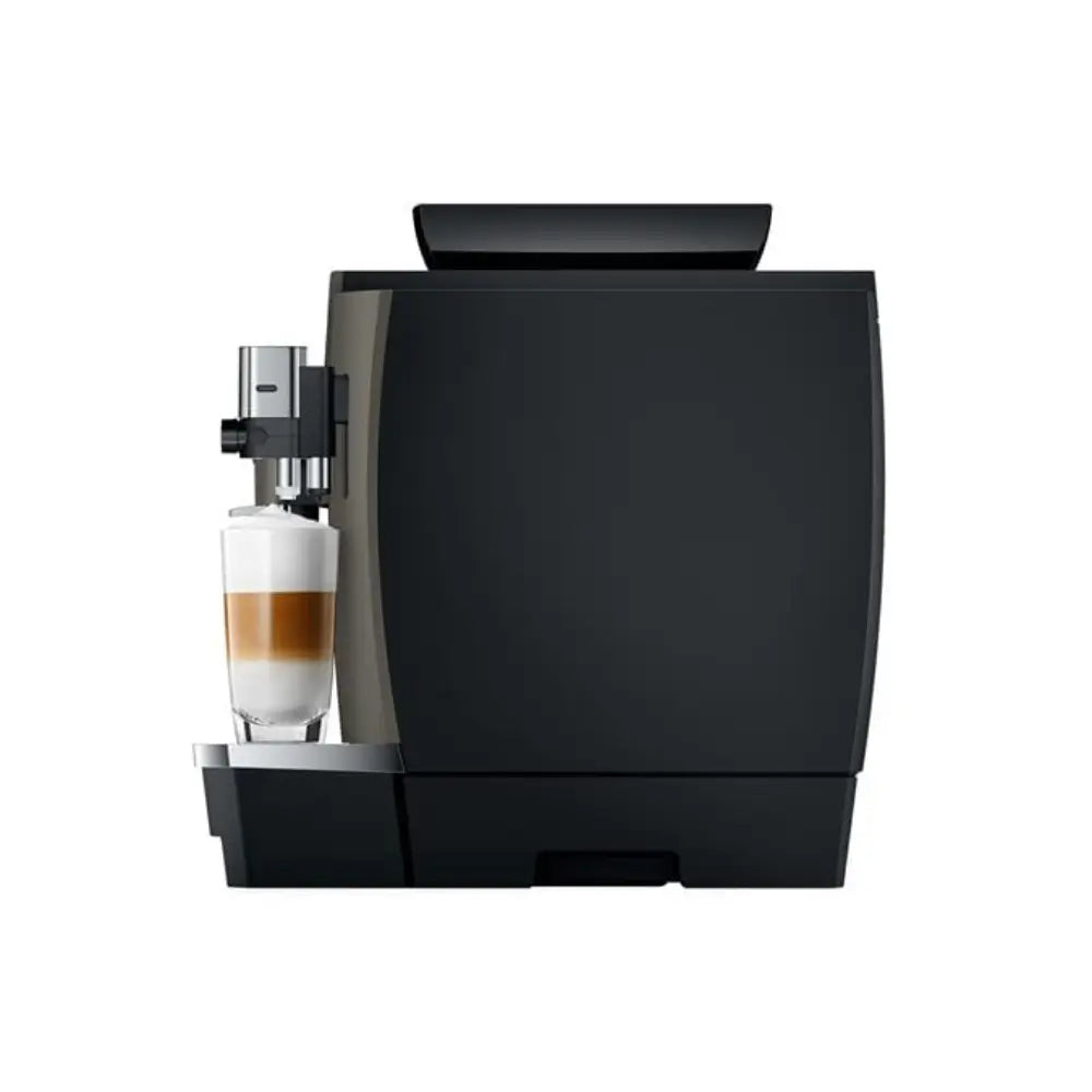 Left side view of Jura W8 automatic coffee machine
