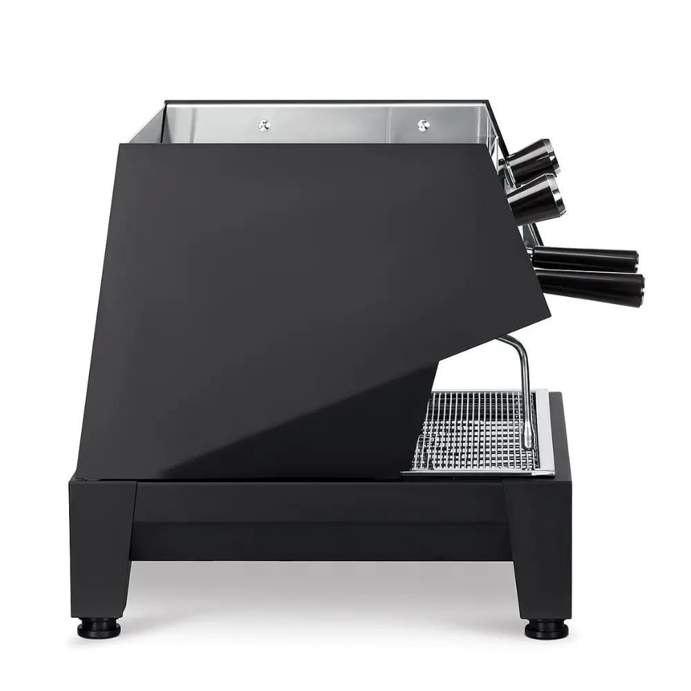 Side view of the La Pavoni BarT Compact espresso machine on a white background.