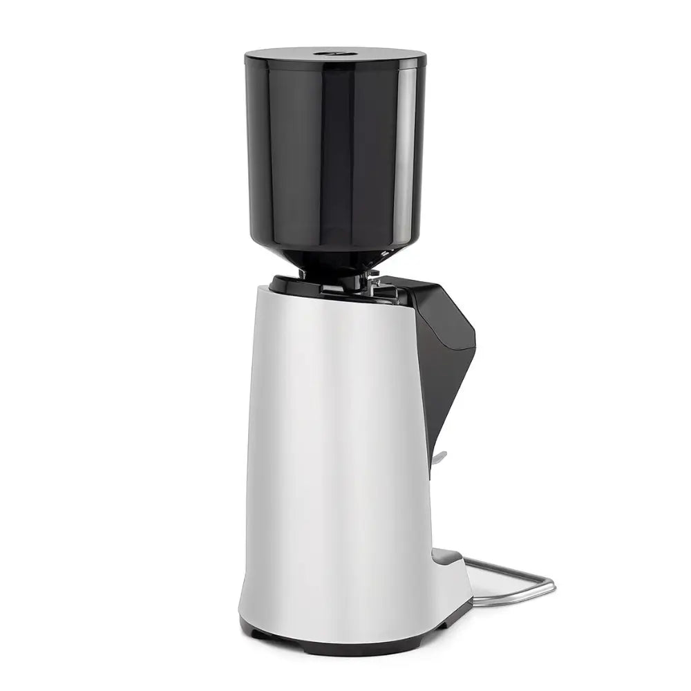 Rear profile of the La Pavoni Zip Pro grinder, showing its compact design.