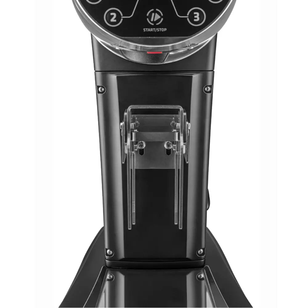 Close-up of Mazzer ZM Plus Digital portafilter holder