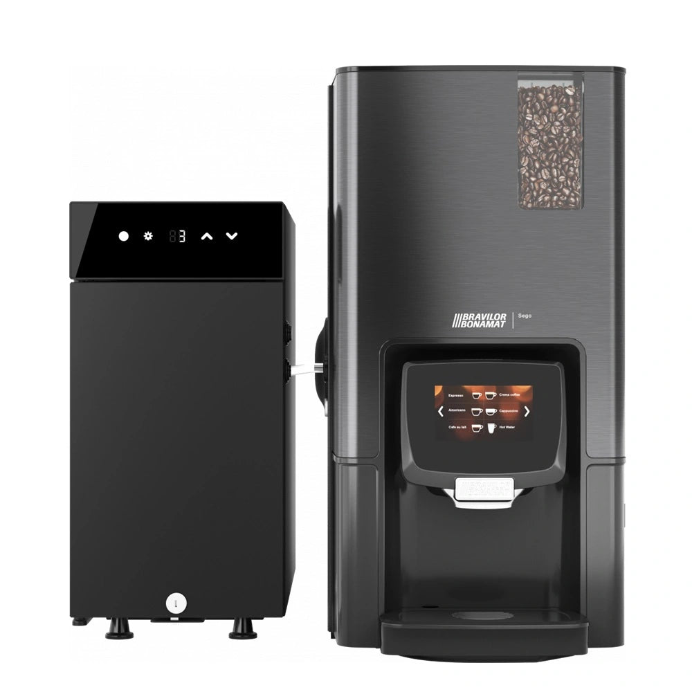 Bravilor Sego 11L Bean to Cup Coffee & Espresso Machine with Fresh Milk and Instant Canister